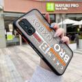 dienya For Realme GT Neo Flash Case Fashion Tide Cool Simple Word Pattern Thin Side Square Edge New Design Shockproof Frosted Transparent Hard Phone Cases Silicone Casing Full Cover Camera Protection Softcase Boy. 