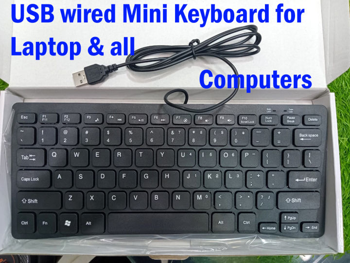 Mini Keyboard Wired USB Mini Keyboard Small Keyboard for Laptop desktop computers.The portable keyboard is made of high quality ABS material, with strong impact resistance, can withstand multiple strikes.