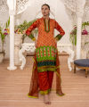 Sunaina Textile Unstitched 3 Piece Suit Fabric: Malai Lawn for Women and Girls - Collection: VOL38 - Designcode:3515. 