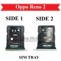 OPPO Reno 2 SIM Tray Sim Jacket Sim Slot Sim Door For Reno2 - Pink. 