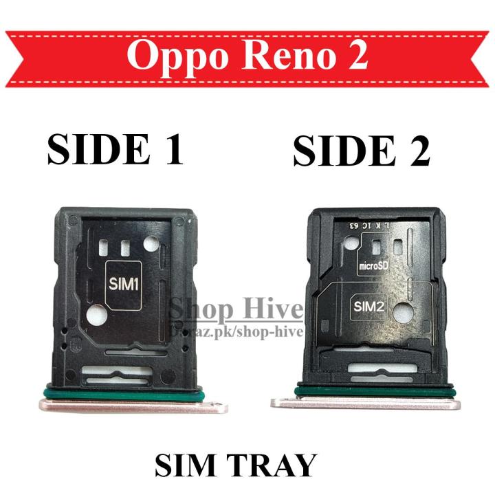 OPPO Reno 2 SIM Tray Sim Jacket Sim Slot Sim Door For Reno2 - Pink