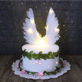Swan wing Wedding Cake Topper For Valentines Day Decor Feather Party Supplies. 