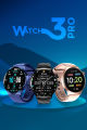 Smart Watch 3 Pro - 1.43” AMOLED Display, Bluetooth Calling, Fitness Tracker, Sports Modes, Heart Rate & Sleep Monitor, IP68 Waterproof, 250mAh Battery, Compatible with Android & iOS. 