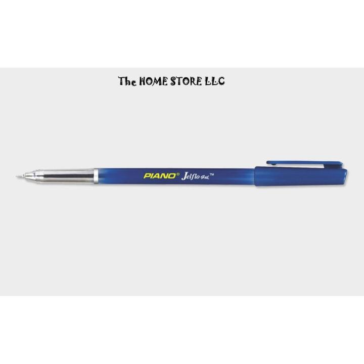 Piano Gel Flo Pen - Piano Blue Color Pencil - Pencil with Cover