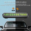 Luminous Car Temporary Parking Card Auto Parking Stickers Accessories Phone Number Hidden Stop Sign Card Plate Car Aromatherapy. 