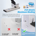 Stapler Machine Heavy Duty 23/24 (240 page staple capacity) Heavy Duty Stapler Machine Stapler Machine for Book Binding. 