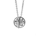 Silver/Gold Creative Astronomical Ball Necklace Armillary Sphere Necklace Men Couple Pendant 12 Constellation and 8 Planet Totem. 