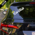 Custom Name Sticker for Car 15x4 Inches Your Name with Crown Customise Name Sticker Car Sticker, Bike Stickers, Car Accesories By Car Stickers, Jan Decoration. 