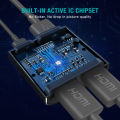 HDMI Splitter 1 in 2 Out - Techole 4K 2 Way HDMI Splitter, Aluminum Powered HDMI Switch Ver 1.4 HDCP Bypass, Supports 4K@30Hz 1080P 3D for PS4 Xbox Sky Box Fire Stick, DVD Player HDTV Projector etc. 
