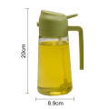 Quasar Kitchen Oil Dispenser 600ml Oil Sprayer Bottle for Kitchen Dual Function Olive Oil Dispenser Precise Oil Control Cooking Bbq Gadget Precision Oil Sprayer. 