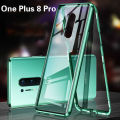 Magnetic Case For Oneplus 8 Pro Case Dual Sided Tempered Glass Clear Cover For Oneplus One plus 7 Pro Case 360 Full Protection. 