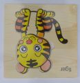 Wooden Puzzles for Toddlers for Early Educational Puzzles Designs Includes Animals and Transport 10 or 15 cm Thickness 3.5 mm. 