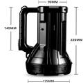 DP-7045B Rechargeablel Bright Led Torch Light Laser Long Range Distance High Power Search Light Kisan Rechargable Emergency Lights Torch (Black). 