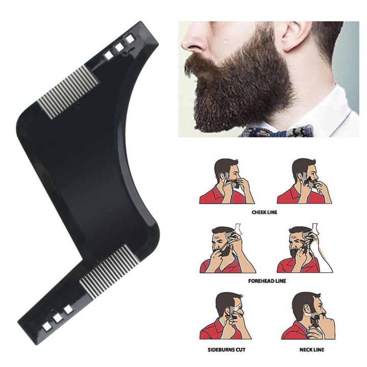 Men darhi Ka Khat Beard Shaper Beard Comb Shaping Tool Goatee Styling Template Combs Transparent for Hair Trim Beards