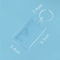 Customize Keychain Acrylic with Name/Logo/Design Double Sided. 