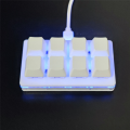 Portable Mini 8 Keys Keypad DIY Shortcut Keyboard Function Keyboard Programmable Mechanical Keyboard Gaming Keyboard. 