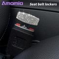 Amamia Seat Belt Clips Rhinestone Universal Car Seat Belt Buckle Plugs. 