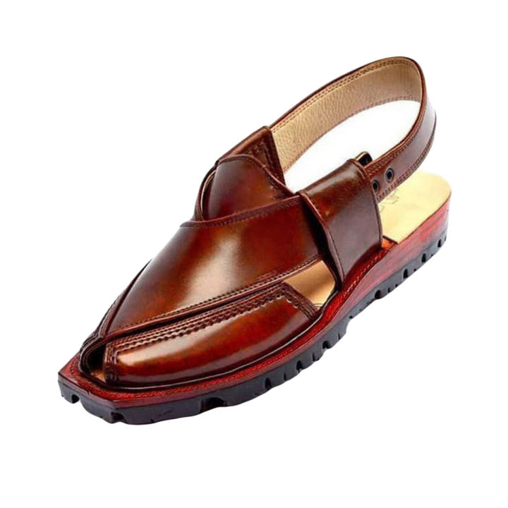 Norozi Peshawari chappal Pure Leather For Men, Pashawari chappal  DA-20