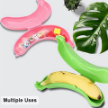 Cute Banana Storage Box Portable Banana Holder for Lunch Boxes, BPA-Free Fruit Container. 