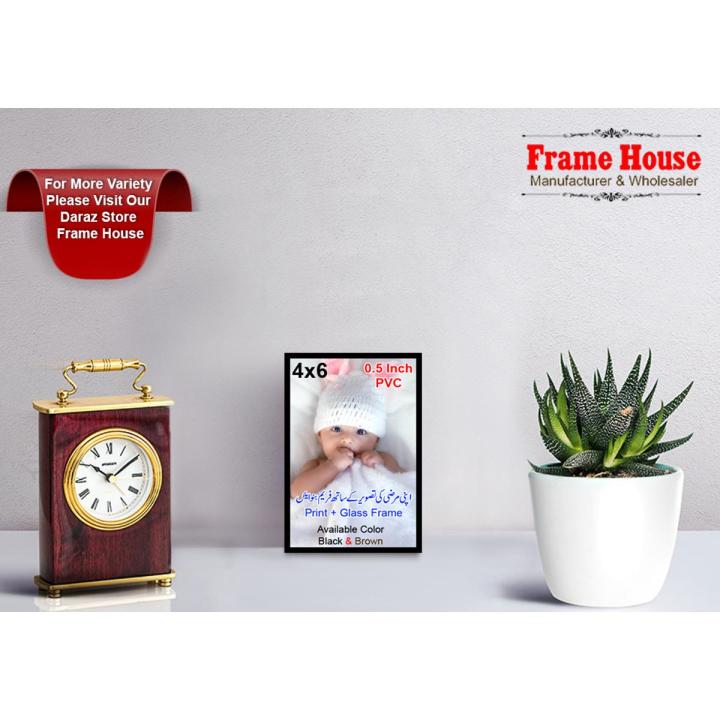 Customized Photo with PVC Frames, Wall Decoration Photo Frame, Wall Art Hanging Single Rectangular Vertical & Horizontal Frame Home Decoration Picture Gallery for Living Room Study Room: Frame House 0.5-p