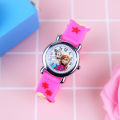 montrgio gift student relo boy rubber strap Elsa children's watch cartoon Frozen quartz watch spiderman children's clock school e. 