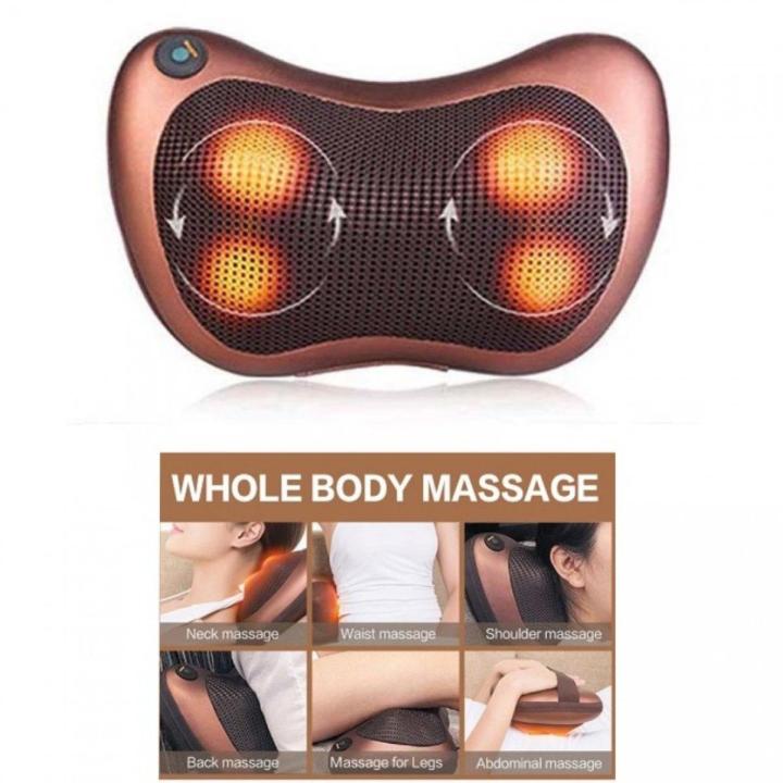 Back Massage Pillow with Heating Function - Electric Shiatsu Neck Massager Cushion Relax Neck / Back / Shoulder Cushion Muscle Relieve Car Home Use