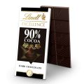 Lindt Excellence Supreme Dark 90% Cacao Chocolate - 100Gm (Imported & Halal) - For Keto Diet. 