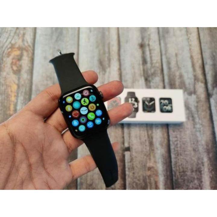 HW22 Smart Watch Series 6 44mm 1.75 inch Fashion Sport Men Watch Life Waterproof Bluetooth Magnetic Charging pk hw21 hw12 fk88 68 78 amazfit for all Android Phones huawei