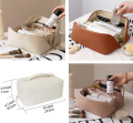 Makeup Pouch Women Waterproof Washbag- Multifunctional Toiletry Kit- Cosmetic Travel Bag, Women's Makeup Travel Bag Portable Leather Cosmetics Bags, Brushes bag- Jewellery Pouch-Travelling Organizer Bridal Gift. 