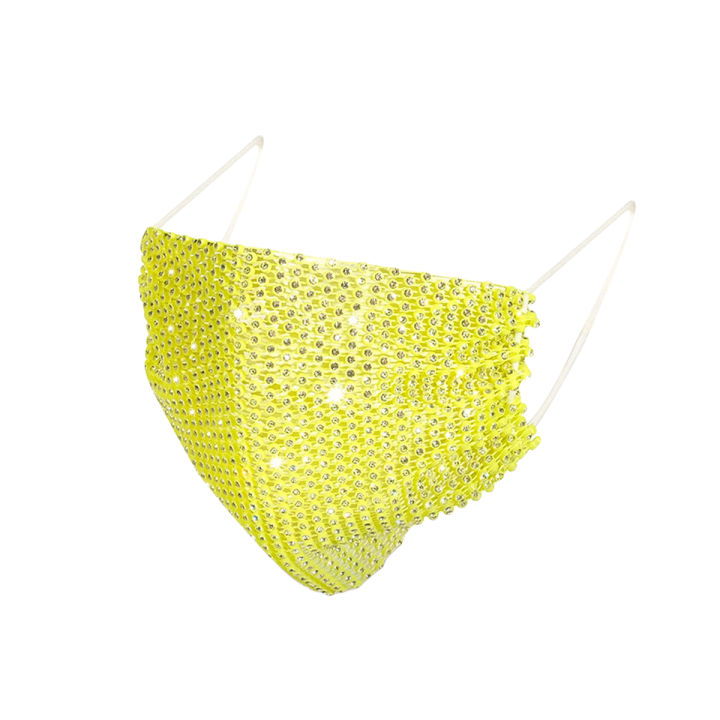 Korean version of women's face mask diamond glitter mask women's sequin glitter rhinestone mask reusable mask