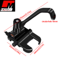 Universal 360 Degree Rotatable Aluminum Alloy Phone Holder ( Mirror Fitting ) Adjustable Mobile Phone Mount with 360° Rotation Suitable for 4-6. 5inch Phone, Anti-Shake Phone Bracket For Motorcycle, Recommended For BYKEA, FOODPANDA, Indrive Riders. 