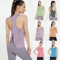 Sleeveless Yoga Shirts Sport Singlet Athletic Fitness Sport Tank Tops Workout Gym Running Training Pilates Vest For Women. 
