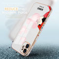 Jizetin (Free Lanyard) for Samsung Galaxy A51 Back Cover Bubble Mouse Luxury 6D Plating Case Side Pattern Soft Silicone Square Phone Cases. 