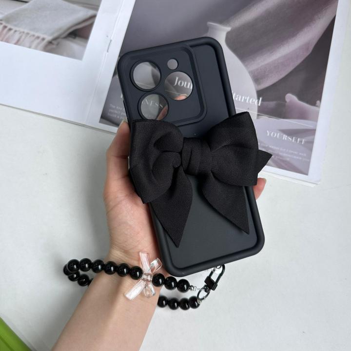 Infinix%20Smart%208%20Pro%20/%20Smart%208%20Plus%20%20Back%20Cover%20For%20Girls%20-%20Bow%20Tie%20Case%20With%20Fancy%20Key%20Chain%20-%20Chain%20bracelet%20Case%20-%20Image%203