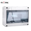 Clopal 5 & 12 Ways Waterproof IP65 Distribution Box Surface Mounted Circuit Breaker Solar PV Distribution Box. 