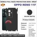 Oppo reno 11F 5G FULL BACK 360 premium Protection Skin Wrap with sides and camera protection full cover Premium Quality. 