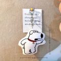 New Interactive Feature Blay Dog Keyring Funny Sound Hamster Voice Making Toy Plush Keychain Gift Item. 