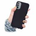 Motorola Moto G51 5G Case FlexGuard Series Soft Flexible Slim Lightweight Fit TPU Phone Cover, Black. 