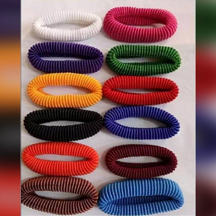 Hair poni multicolor pack of 12