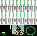 Car Accessories Tyre LED Light Universal Valve Stem LED Dust Cap Decoration Fluorescence Light Cover For Bike Bicycle Car Motorcycle Wheel Tire Light Lamp 1 Pair - Green. 