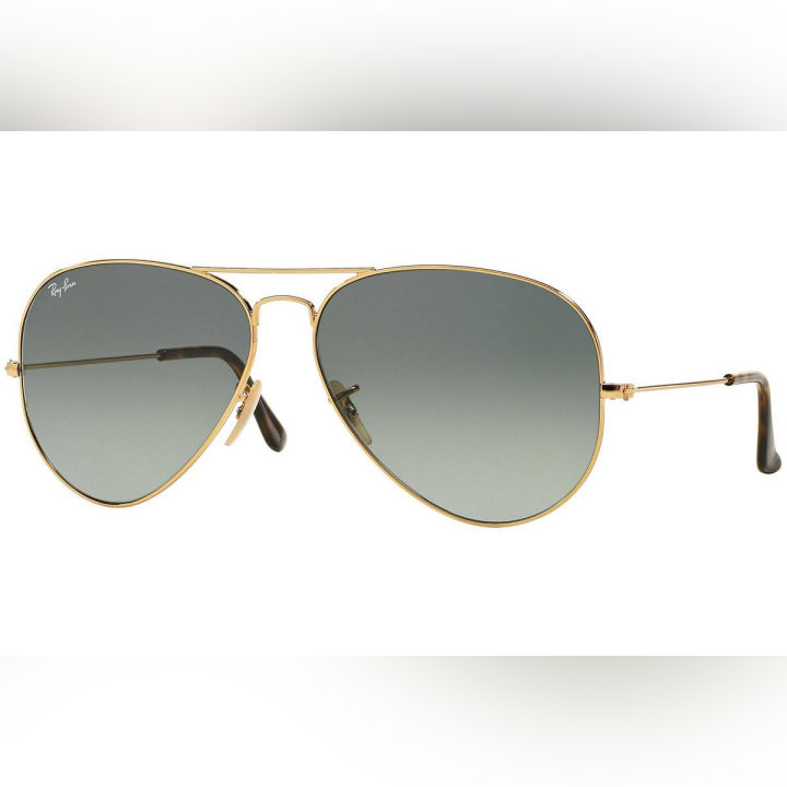 Ray-Ban Aviator Metal Gold Frame Grey Gradient Lenses-RB3025-181/71-58