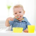 Baby & Toddler Spoon   All Natural Wooden Spoon Set w/Soft Curved Food Grade Silicone Head, Self-Feeding Utensils, BPA Free, Toddler & Child Tableware. 