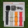 Ultra EZZ 97 smart watch with 4 Different straps and rendom colour / 42mm mini HD Display / Bluetooth calling and touch smart watch. 