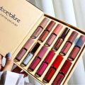12 Pce Mocallure Highiy Pigmented Matte Lip Gloss Waterproof Long Lasting Quick Drying Non Stick Cup Nude Lip Stain Kit Up Lip Makeup Gift Kit For Women. 