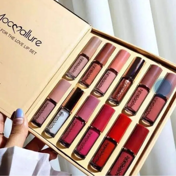 12%20Pce%20Mocallure%20Highiy%20Pigmented%20Matte%20Lip%20Gloss%20Waterproof%20Long%20Lasting%20Quick%20Drying%20Non%20Stick%20Cup%20Nude%20Lip%20Stain%20Kit%20Up%20Lip%20Makeup%20Gift%20Kit%20For%20Women%20-%20Image%203