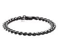 PACK OF 3 MEGA DEAL FASHION STAINLESS STEEL | BLACK 3D-BAR STICK LOCKET + TITANIUM RING + CUBAN LINK CHAIN BRACELET FOR BOYS AND GIRLS | TRENDY JEWELRY SET FOR MEN AND WOMEN. 