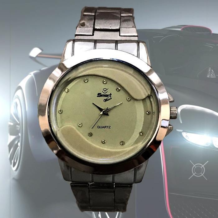 Smart  Stainless Steel Casual Watch for Man SMART Quartz Watches for Boys & Men New Fashion Wrist watch for Casual And Party Wear and Gifts