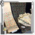 Bareeza Style Lawn 3 Piece Multi Color Embroidered Black Suit, Embroidered Cotton Trouser along with Embroidered Chiffon Dupatta. 