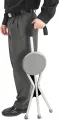 Folding Portable Namaz Chair, Walking Stick, Lightweight Cane Seat Great For Travel Camping Hiking Chair Tripod Cane. 