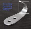 Heavy Duty J Shape Wall Hook Stainless Steel, 3mm Thickness Single Hooks Wall Mounted Coat Hooks for Hanging Bathroom Robe, Coat, Kitchen Utensil and Bag, Pack Of 2, 4, 10 Available.. 